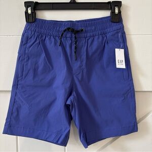 Gap Kids Easy Hybrid Alice Blue Shorts Elastic Waist Size Medium (8) Zip Pockets